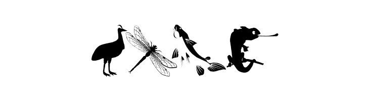 AnimalishSilhouettes  Free Fonts Download