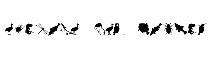 AnimalishSilhouettes  Free Fonts Download