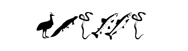 AnimalishSilhouettes  Free Fonts Download