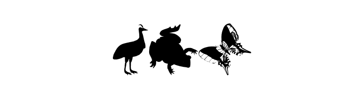 AnimalishSilhouettes  Free Fonts Download