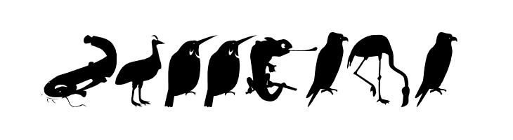 AnimalishSilhouettes  Free Fonts Download