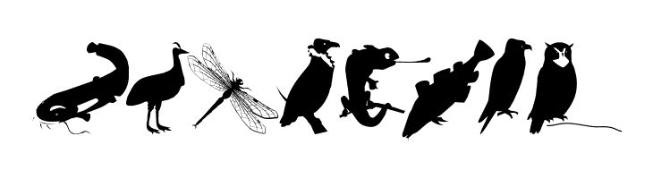 AnimalishSilhouettes  Free Fonts Download