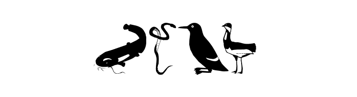 AnimalishSilhouettes  Free Fonts Download