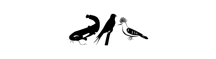 AnimalishSilhouettes  Free Fonts Download