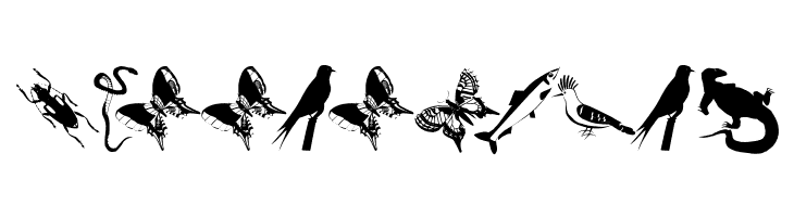 AnimalishSilhouettes  Free Fonts Download