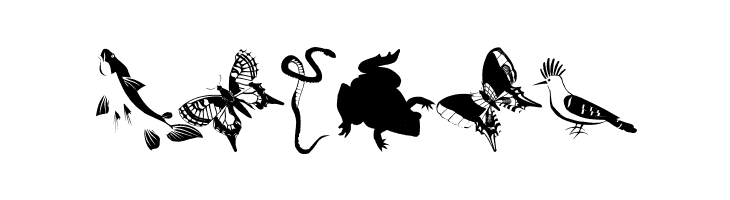 AnimalishSilhouettes  Free Fonts Download