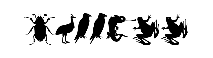 AnimalishSilhouettes  Free Fonts Download