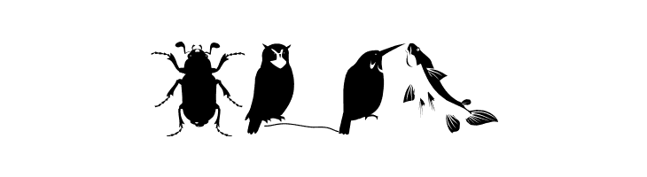 AnimalishSilhouettes  Free Fonts Download