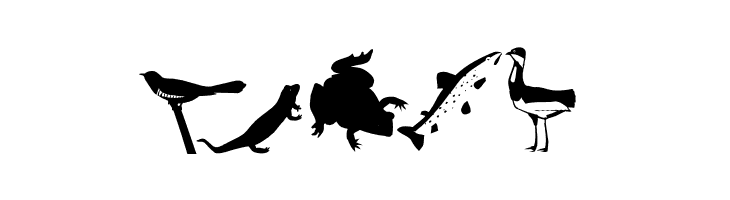 AnimalishSilhouettes  Free Fonts Download