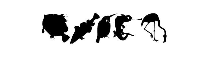 AnimalishSilhouettes  Free Fonts Download