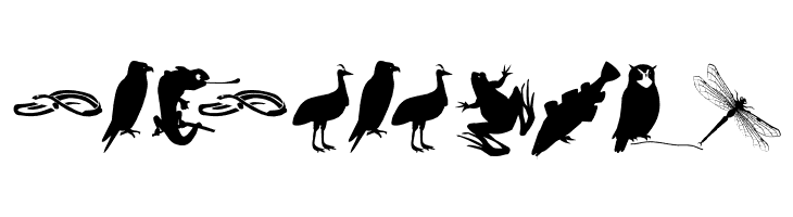 AnimalishSilhouettes  Free Fonts Download