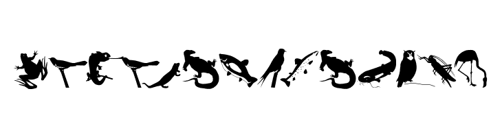AnimalishSilhouettes  Free Fonts Download