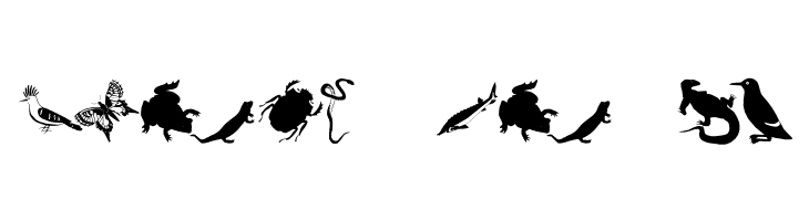 AnimalishSilhouettes  Free Fonts Download