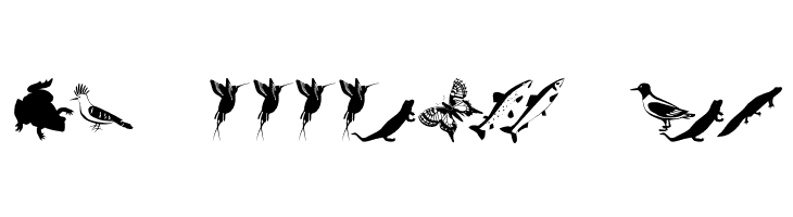 AnimalishSilhouettes  Free Fonts Download