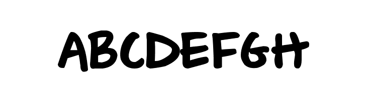 ABCDEFGH Wishlist 2009 Bold Font