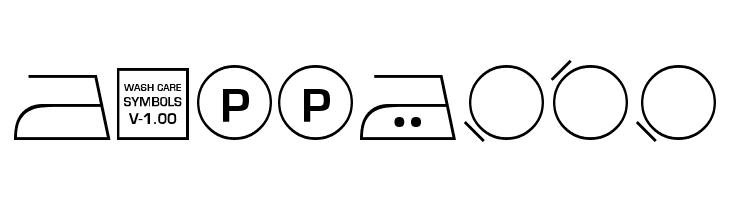 Wash Care Symbols M54  Free Fonts Download