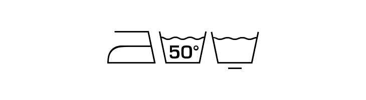 Wash Care Symbols M54  Free Fonts Download