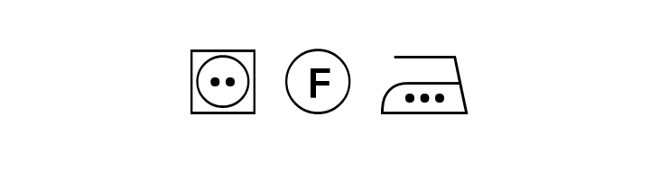 Wash Care Symbols M54  Free Fonts Download