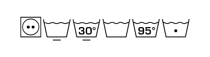 Wash Care Symbols M54  Free Fonts Download