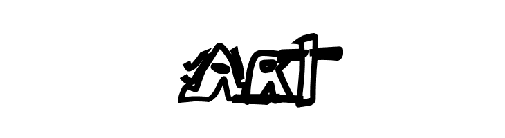 paintblack white  Free Fonts Download