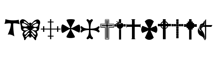 Christian Crosses  Free Fonts Download