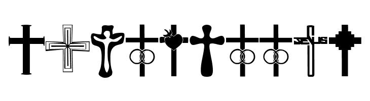 Christian Crosses  Free Fonts Download