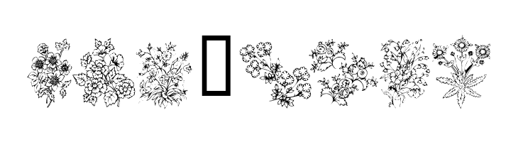 KR Floral Color Me  Free Fonts Download