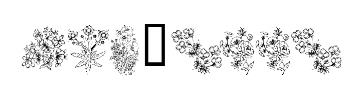 KR Floral Color Me  Free Fonts Download