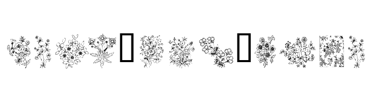 KR Floral Color Me  Free Fonts Download
