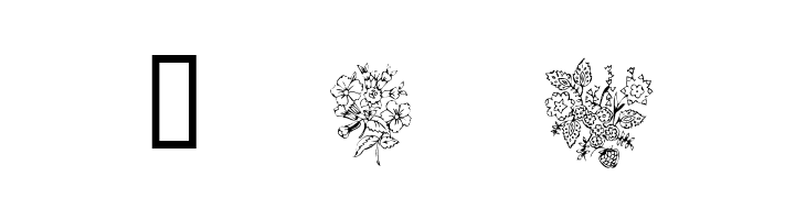 KR Floral Color Me  Free Fonts Download