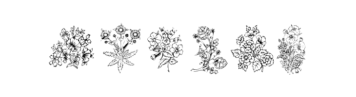KR Floral Color Me  Free Fonts Download