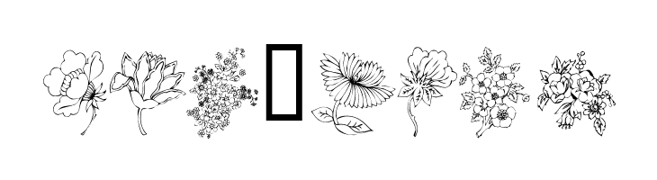 KR Floral Color Me 2  Free Fonts Download