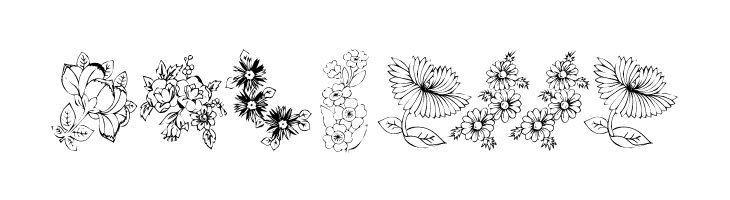 KR Floral Color Me 2  Free Fonts Download