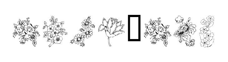 KR Floral Color Me 2  Free Fonts Download