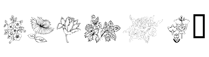 KR Floral Color Me 2  Free Fonts Download