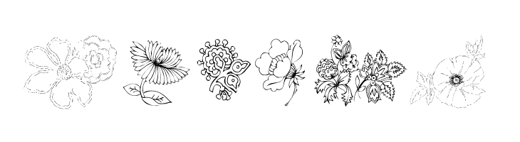 KR Floral Color Me 2  Free Fonts Download