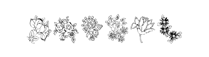 KR Floral Color Me 2  Free Fonts Download