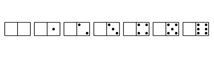 WhiteDominoes  Free Fonts Download