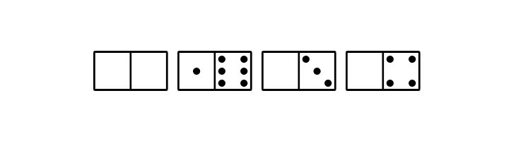 WhiteDominoes  Free Fonts Download