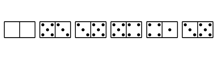 WhiteDominoes  Free Fonts Download