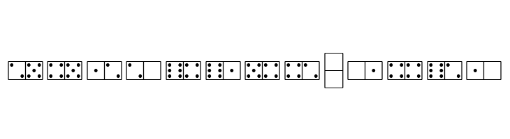 WhiteDominoes  Free Fonts Download
