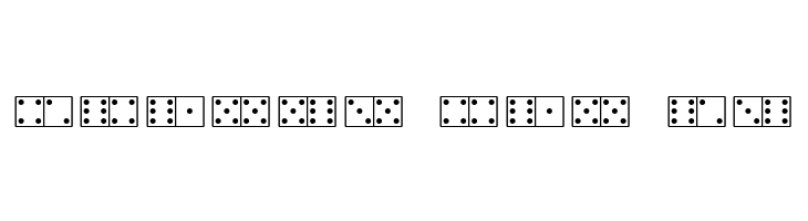 WhiteDominoes  Free Fonts Download