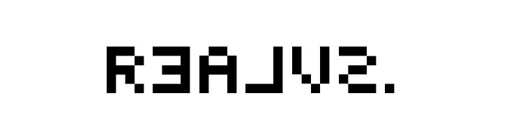BackwardsPixelized Regular  Free Fonts Download