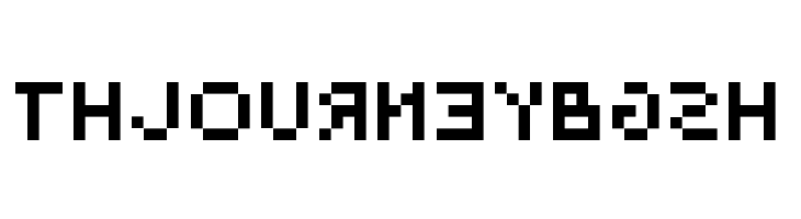 BackwardsPixelized Regular  Free Fonts Download