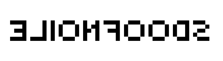 BackwardsPixelized Regular  Free Fonts Download