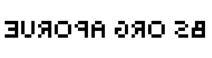 BackwardsPixelized Regular  Free Fonts Download