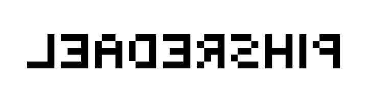 BackwardsPixelized Regular  Free Fonts Download