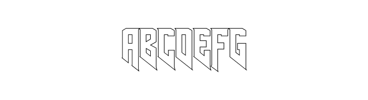 AmazDooMRightOutline  Free Fonts Download