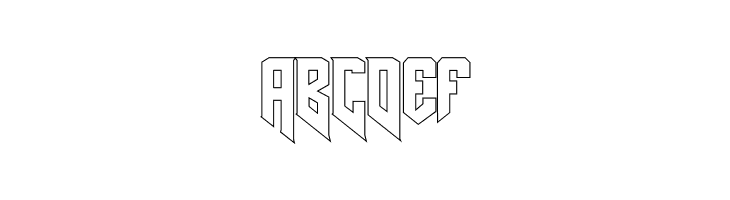 AmazDooMRightOutline  Free Fonts Download