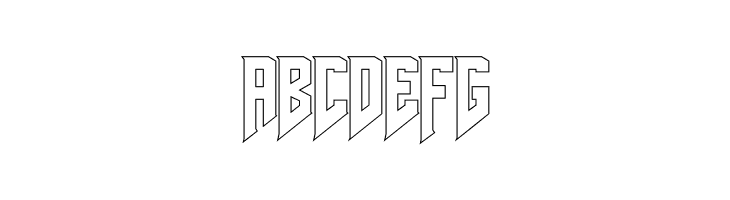 AmazDooMLeftOutline  Free Fonts Download